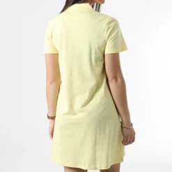 ONLY Robe Polo Femme Fenja Jaune -Promos Sublisane Magasin only 308512 15257523 LEMON MERRINGUE 20220310T160906 04