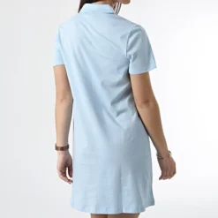 ONLY Robe Polo Femme Fenja Bleu Ciel -Promos Sublisane Magasin only 308514 15257523 CASHMERE BLUE 20220310T160200 04