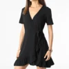 ONLY Robe Femme Marlie Noir -Promos Sublisane Magasin only 309568 15256777 BLACK 20220329T162007 01