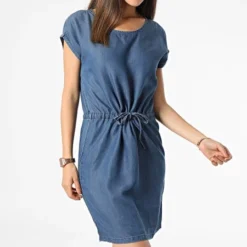 ONLY Robe Jean Sans Manches Femme Pema May Life Bleu Denim