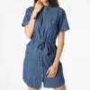 ONLY Robe Jean Manches Courtes Femme Bella Bleu Denim -Promos Sublisane Magasin only 319479 15231238 MEDIUM BLUE DENIM 20220518T150254 01