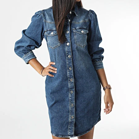 ONLY Robe Jean Femme Allie Bleu Denim 5 ONLY Robe Jean Femme Allie Bleu Denim â Image 3
