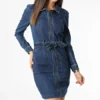 ONLY Robe Jean Femme New Chigo 15250084 Bleu Denim -Promos Sublisane Magasin only 333658 15250084 MEDIUM BLUE DENIM 20220823T144909 01