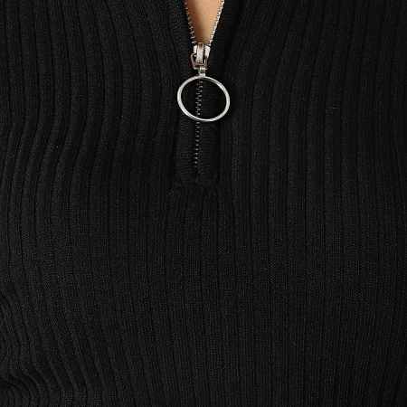 ONLY Robe Femme Col Zippé Hazel Dee Noir 4 ONLY Robe Femme Col Zippé Hazel Dee Noir – Image 2