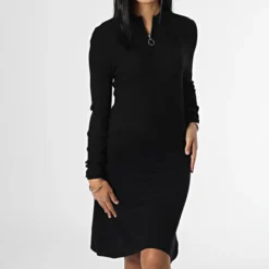 ONLY Robe Femme Col Zippé Hazel Dee Noir 8 ONLY Robe Femme Col Zippé Hazel Dee Noir -Promos Sublisane Magasin only 342033 15261975 BLACK 20221104T160318 03