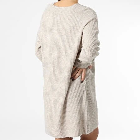 ONLY Robe Pull Femme Carol Beige Chiné 6 ONLY Robe Pull Femme Carol Beige Chiné – Image 4