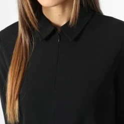 ONLY Robe Manches Longues Femme Catia Noir -Promos Sublisane Magasin only 346762 15274204 BLACK 20221115T144220 02