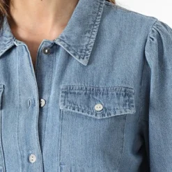 ONLY Robe Jean Femme Felica Bleu Denim -Promos Sublisane Magasin only 357047 15227104 LIGHT BLUE DENIM 20230208T152728 02