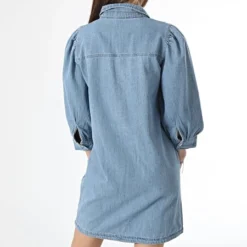 ONLY Robe Jean Femme Felica Bleu Denim -Promos Sublisane Magasin only 357047 15227104 LIGHT BLUE DENIM 20230324T113259 04