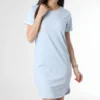 ONLY Robe Tee Shirt Femme Ivy Bleu Clair -Promos Sublisane Magasin only 358426 15174793 CASHMERE BLUE 20230224T153015 01