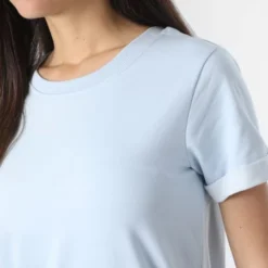 ONLY Robe Tee Shirt Femme Ivy Bleu Clair -Promos Sublisane Magasin only 358426 15174793 CASHMERE BLUE 20230224T153017 02