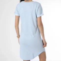 ONLY Robe Tee Shirt Femme Ivy Bleu Clair -Promos Sublisane Magasin only 358426 15174793 CASHMERE BLUE 20230224T153019 04
