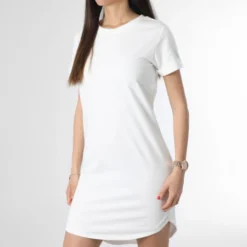 ONLY Robe Tee Shirt Femme Ivy Beige Clair -Promos Sublisane Magasin only 358430 15174793 CLOUD DANCER 20230224T153103 03