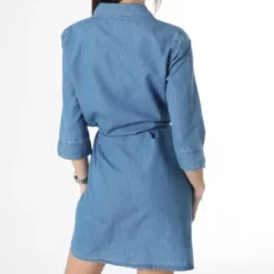 ONLY Robe Jean Femme Bea Bleu Denim -Promos Sublisane Magasin only 358432 15267721 MEDIUM BLUE DENIM 20230303T142758 04