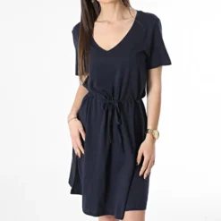 ONLY Robe Femme May Bleu Marine