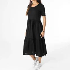 ONLY Robe Femme Dalila Frosty Noir -Promos Sublisane Magasin only 364808 15195291 BLACK 20230414T150057 03