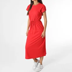 ONLY Robe Femme May Rouge -Promos Sublisane Magasin only 364879 15257472 HIGH RISK RED 20230414T145834 03