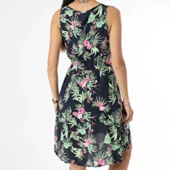 ONLY Robe Sans Manches Femme Nova Life Noir Floral -Promos Sublisane Magasin only 371048 15222201 BLACK 436 PURE 20230512T152819 04