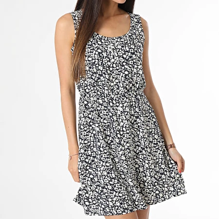 ONLY Robe Sans Manches Femme Starr Life Bleu Marine Blanc Floral 5 ONLY Robe Sans Manches Femme Starr Life Bleu Marine Blanc Floral – Image 3