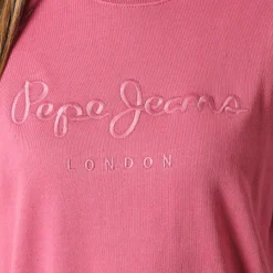 Pepe Jeans Robe Sweat Crewneck Femme Lexie PL953201 Rose -Promos Sublisane Magasin pepe jeans 347094 PL953201 371 20221114T152742 02
