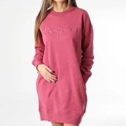 Pepe Jeans Robe Sweat Crewneck Femme Lexie PL953201 Rose -Promos Sublisane Magasin pepe jeans 347094 PL953201 371 20221114T152743 03