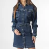 Pepe Jeans Robe Jean Femme Selena PL953197 Bleu Denim -Promos Sublisane Magasin pepe jeans 348917 PL953197 000 20221209T144610 01