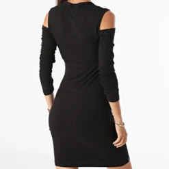 Robe Manches Longues Femme F217065 Noir 9 Robe Manches Longues Femme F217065 Noir -Promos Sublisane Magasin project x paris 281612 F217065 BK 20210914T161511 04