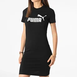 Puma Robe Tee Shirt Femme 848349 Noir -Promos Sublisane Magasin puma 319607 848349 01 20220518T150205 03