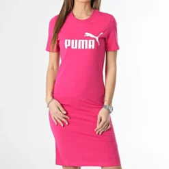 Puma Robe Tee Shirt Femme Essential 848349 Rose