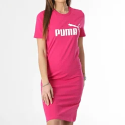 Puma Robe Tee Shirt Femme Essential 848349 Rose -Promos Sublisane Magasin puma 356751 848349 96 20230208T152230 03