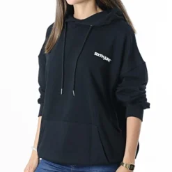 SIXTH JUNE Robe Sweat Capuche Femme 32606 Noir