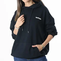 SIXTH JUNE Robe Sweat Capuche Femme 32606 Noir -Promos Sublisane Magasin sixth june 268303 32606 BLACK 20210621T101808 03