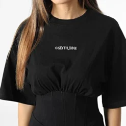 SIXTH JUNE Robe Femme W33427VDR Noir -Promos Sublisane Magasin sixth june 343237 W33427VDR BLAC 20221117T095949 02