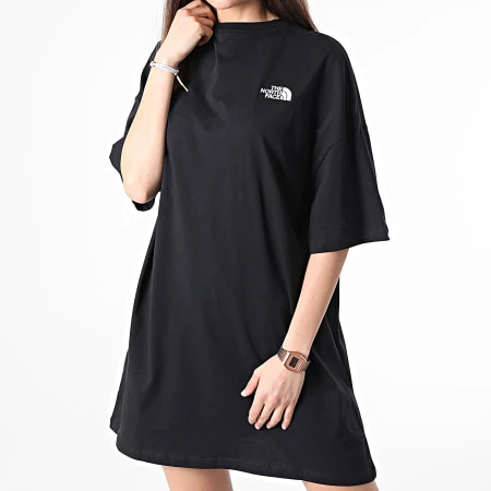 The North Face Robe Tee Shirt Oversize Femme A55AP Noir 3 The North Face Robe Tee Shirt Oversize Femme A55AP Noir