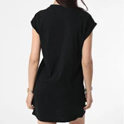 URBAN CLASSICS Robe Tee Shirt Femme TB1910 Noir -Promos Sublisane Magasin urban classics 261183 TB1910 BLACK 20210507T121752 04