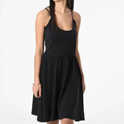 URBAN CLASSICS Robe Patineuse Femme TB2610 Noir -Promos Sublisane Magasin urban classics 312474 TB2610 BLACK 20220420T142551 03