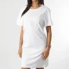 URBAN CLASSICS Robe Tee Shirt Femme TB4809 Blanc -Promos Sublisane Magasin urban classics 312520 TB4809 WHITE 20220412T144406 01