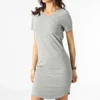 Vero Moda Robe Tee Shirt Femme Simma Gris Chiné -Promos Sublisane Magasin vero moda 301453 27011694 LIGHT GREY MEL 20220204T155923 01