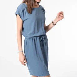 Vero Moda Robe Femme Sasha Bali Bleu Gris