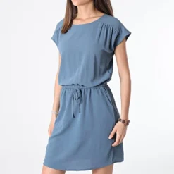 Vero Moda Robe Femme Sasha Bali Bleu Gris -Promos Sublisane Magasin vero moda 303077 10229167 CHINA BLUE 20220225T135221 03