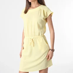 Vero Moda Robe Femme Sasha Bali Jaune -Promos Sublisane Magasin vero moda 303083 10229167 LEMON MERINGUE 20220225T135400 03