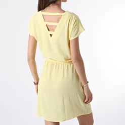 Vero Moda Robe Femme Sasha Bali Jaune -Promos Sublisane Magasin vero moda 303083 10229167 LEMON MERINGUE 20220225T135401 04