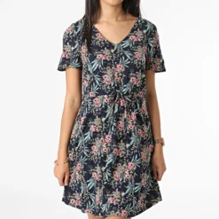Vero Moda Robe Femme Easy Bleu Marine Floral