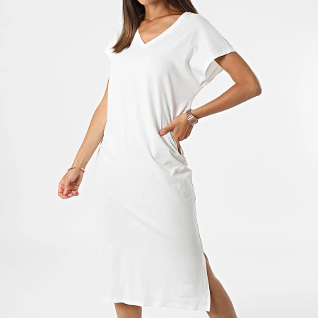 Vero Moda Robe Longue Femme Anna 10265415 Blanc 3 Vero Moda Robe Longue Femme Anna 10265415 Blanc