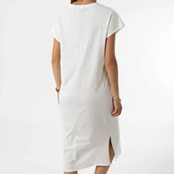 Vero Moda Robe Longue Femme Anna 10265415 Blanc 9 Vero Moda Robe Longue Femme Anna 10265415 Blanc -Promos Sublisane Magasin vero moda 320116 10265415 SNOW WHITE 20220601T155448 04