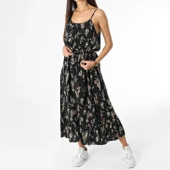 Vero Moda Robe Femme Easy Noir Floral