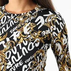 Versace Jeans Couture Robe Femme 73HAO920 Noir -Promos Sublisane Magasin versace jeans couture 333370 73HAO920 JS138 G89 20220823T135449 02