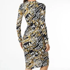 Versace Jeans Couture Robe Femme 73HAO920 Noir -Promos Sublisane Magasin versace jeans couture 333370 73HAO920 JS138 G89 20220823T135451 04