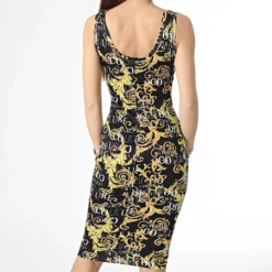 Versace Jeans Couture Robe Femme 74HAO946 Noir Renaissance -Promos Sublisane Magasin versace jeans couture 358200 74HAO946 JS162 G89 20230208T152318 04