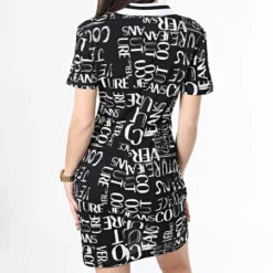 Versace Jeans Couture Robe Polo Femme 74HAO975-JS163 Noir -Promos Sublisane Magasin versace jeans couture 366562 74HAO975 JS163 899 20230329T152955 04